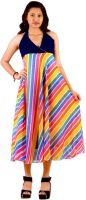 Vogue4all Women's Maxi Multicolor Dress