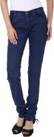 Adhaans Slim Fit Women's Dark Blue Jeans