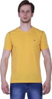 Duke Stardust Solid Men's Round Neck Yellow T-Shirt
