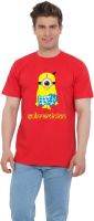 EETEE Printed Men's Round Neck Red T-Shirt