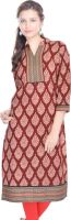 Fab Rajasthan Unique Arts Casual Printed Women's Kurti(Multicolor)