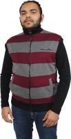 Gazelle Active Sleeveless Solid, Striped Men's Reversible Jacket