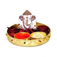 Gifts By Meeta Pooja Thali N Ganesh For Deepavali Gifts For Diwali