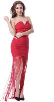 N-Gal Women's A-line Red Dress
