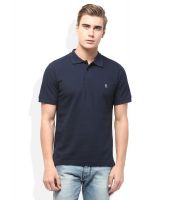 Original Penguin Navy Blue Solid Polo T Shirt