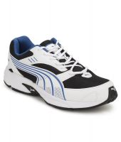 Puma Pluto Dp White And Black Sports Shoes