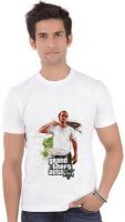 ShopMantra Graphic Print Men's Round Neck White T-Shirt