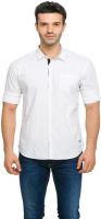 Status Quo Men's Printed Casual White Shirt