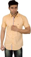 Studio Nexx Men's Solid Casual Yellow Shirt