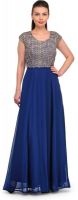 Tops and Tunics Women's Maxi Blue Dress