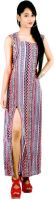 Vogue4all Women's Maxi Multicolor Dress