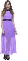 Yufta.com Women's Maxi Purple Dress