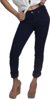 Zedon Slim Fit Fit Women's Dark Blue Jeans