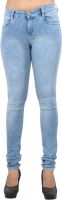 F FASHIONSTYLUS Slim Fit Women's Light Blue Jeans