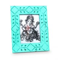 Gifts By Meeta Wooden Ganesh Photo Frame For Diwali