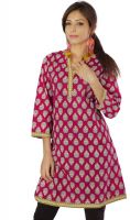 Shop Rajasthan Casual Printed Women's Kurti(Multicolor)