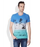 United Colors of Benetton Blue Round Neck T-Shirt