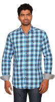 Classy Casuals Men's Checkered Casual Blue, Red Shirt