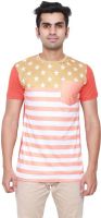DDI Printed Men's Round Neck Orange T-Shirt DDI Printed Men's Round Neck Orange T-Shirt