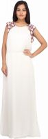 Entease Women's Maxi White Dress