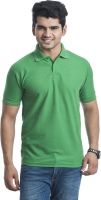 Eprilla Solid Men's Polo Neck Light Green T-Shirt