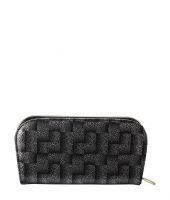 Frosty Fashion Black Stylish Clutches & Wallets