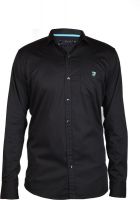 Hash Luxury Men's Solid Casual Black Shirt