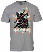 Huetrap Graphic Print Men's Round Neck Grey T-Shirt