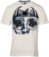 Huetrap Graphic Print Men's Round Neck White T-Shirt