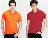 inkdice Solid Men's Polo Neck Multicolor T-Shirt(Pack of 2)