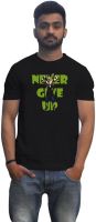 Lovely Collection Graphic Print Men's Round Neck Black T-Shirt