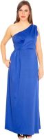 Parv Collections Women's Maxi Blue Dress