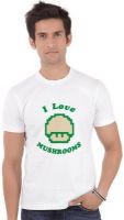 ShopMantra Graphic Print Men's Round Neck White T-Shirt