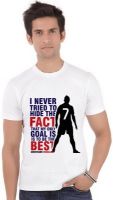 ShopMantra Graphic Print Men's Round Neck White T-Shirt