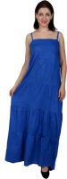 Shopaholic Women's Maxi Blue Dress