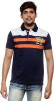 Sports 52 Wear Striped Men's Polo Neck Grey T-Shirt