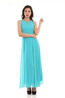 Texco Women's Maxi Blue Dress