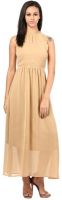 The Vanca Women's Maxi Beige Dress