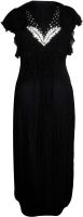 Vogue4all Women's Empire Waist Black Dress