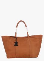 Alessia Brown Leather Shoppers Bag