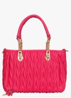 Bagkok Pink Polyurethane (Pu) Satchel