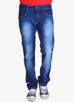 Blacksoul Blue Mid Rise Slim Fit Jeans