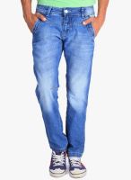 Blacksoul Blue Mid Rise Slim Fit Jeans