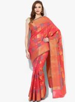 Bunkar Pink Embellished Saree