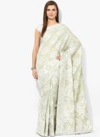 Bunkar White Embellished Saree