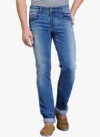 Canary London Light Blue Mid Rise Regular Fit Jeans