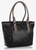 Caprese Pewter Tote Black Handbag