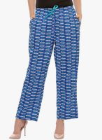 Clovia Blue Printed Pyjama