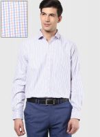 Code by Lifestyle Blue Regular Fit Formal Shirt