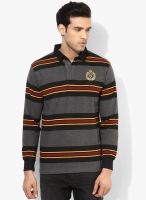 Duke Grey Striped Polo T-Shirt